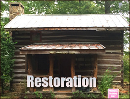 Historic Log Cabin Restoration  Mc Grady, North Carolina